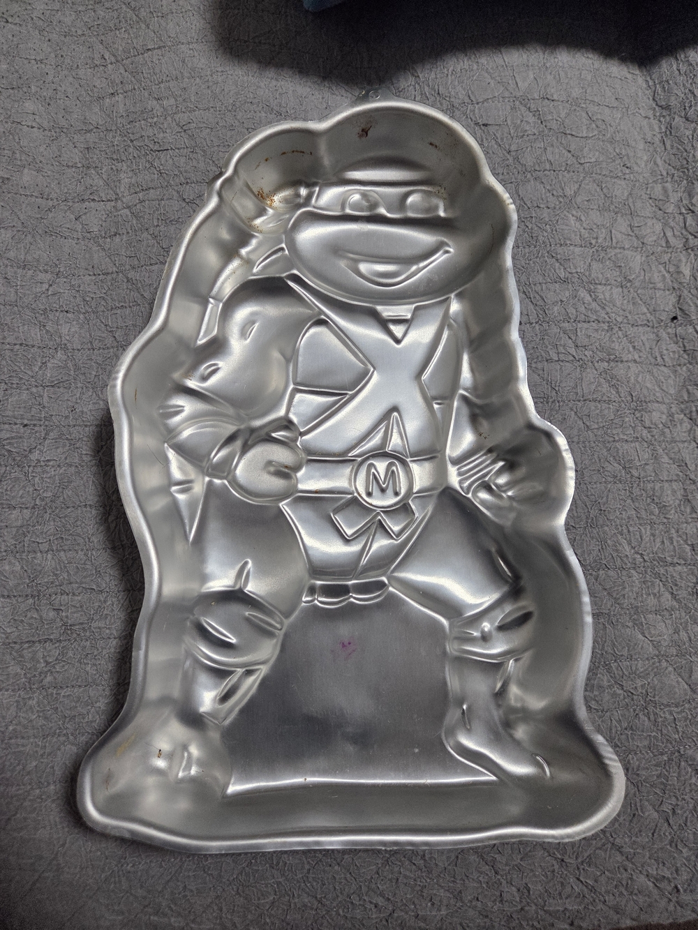 1989 Silver Ninja Turtle Cake Pan - Home Other